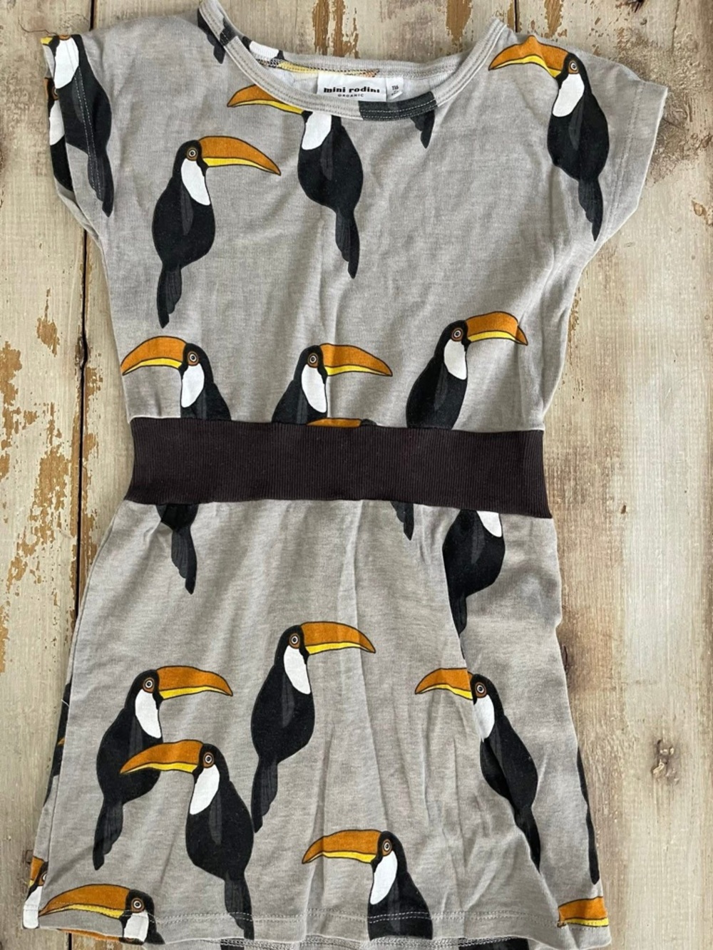 Mini Rodini toucan tunic/dress 116-122